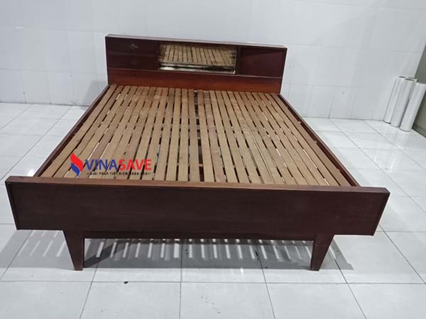 Xả kho giường gỗ tự nhiên chất lượng như mới giá rẻ, uy tín - 1793