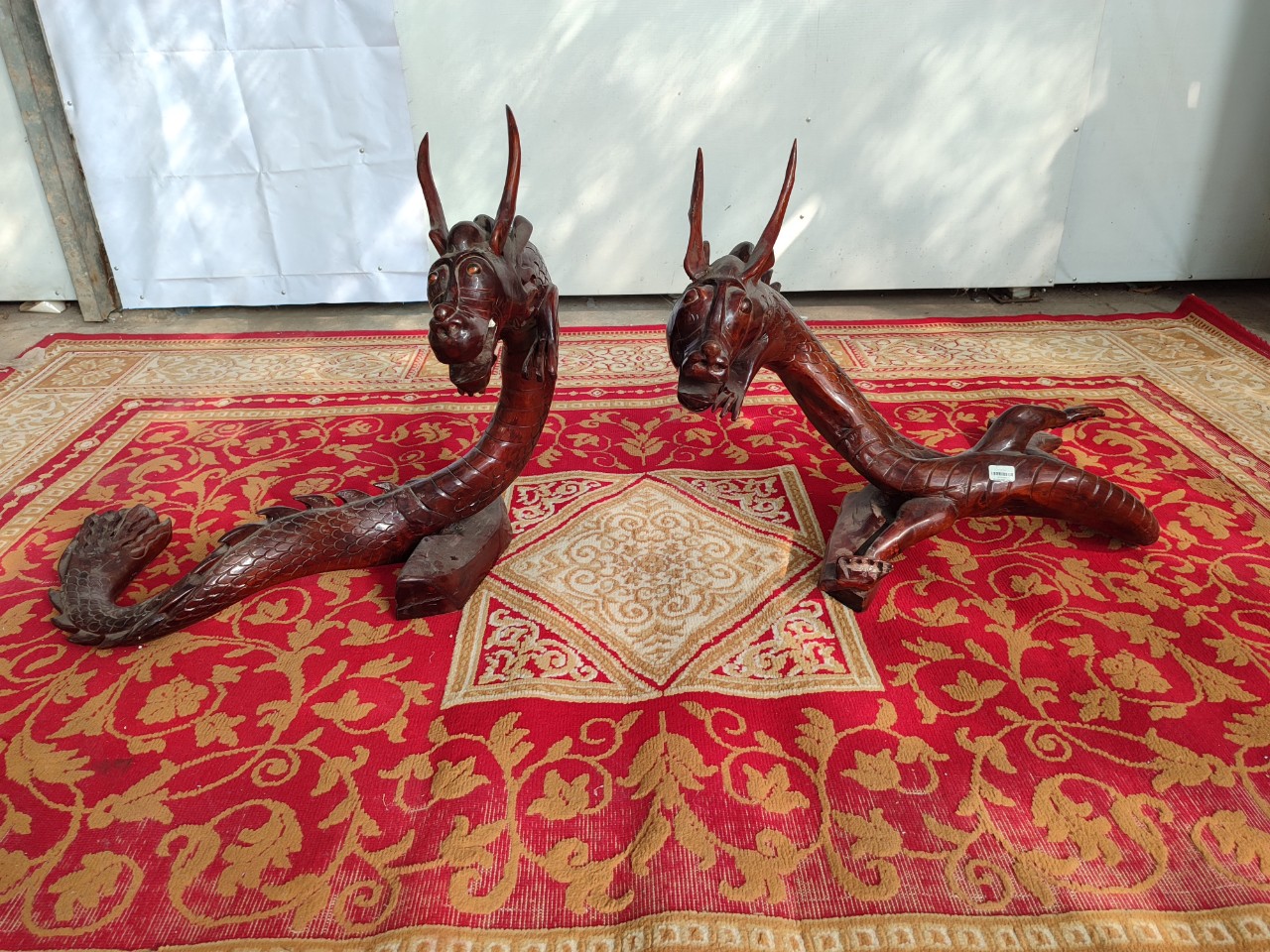 Song long  gỗ tự nhiên cũ SP019092