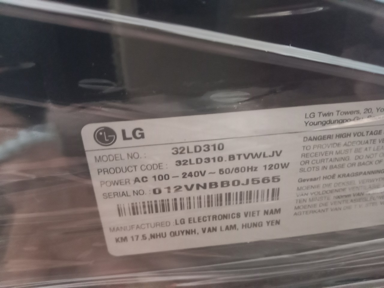 LED Tivi LG 32 inch 32LD310 cũ SP019068