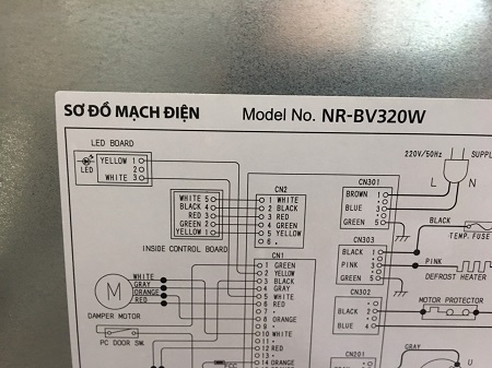 Mua bán thanh lý Tủ lạnh inverter Panasonic 290 Lít NR-BV320W cũ ...