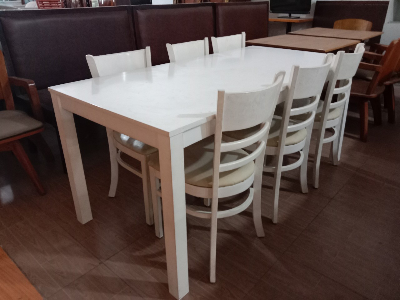 Bộ bàn ăn 6 ghế cũ SP019752