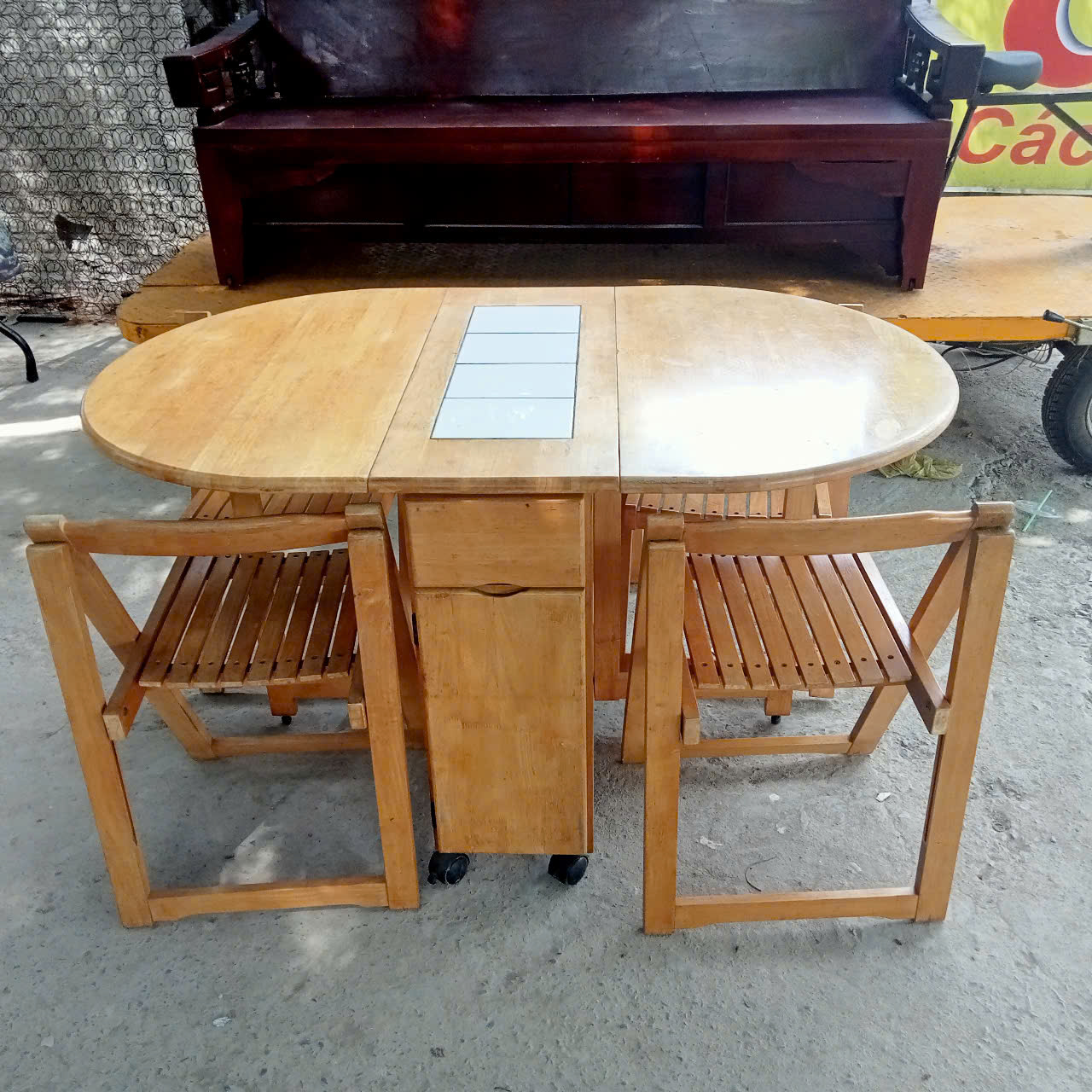 Bộ bàn ăn cũ SP021079