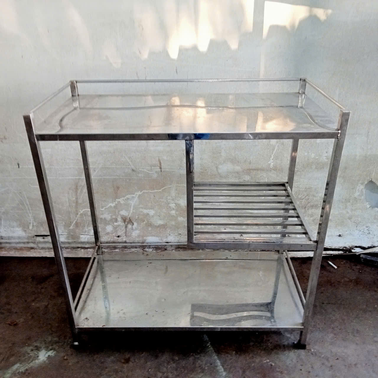 Kệ chén inox cũ SP021085